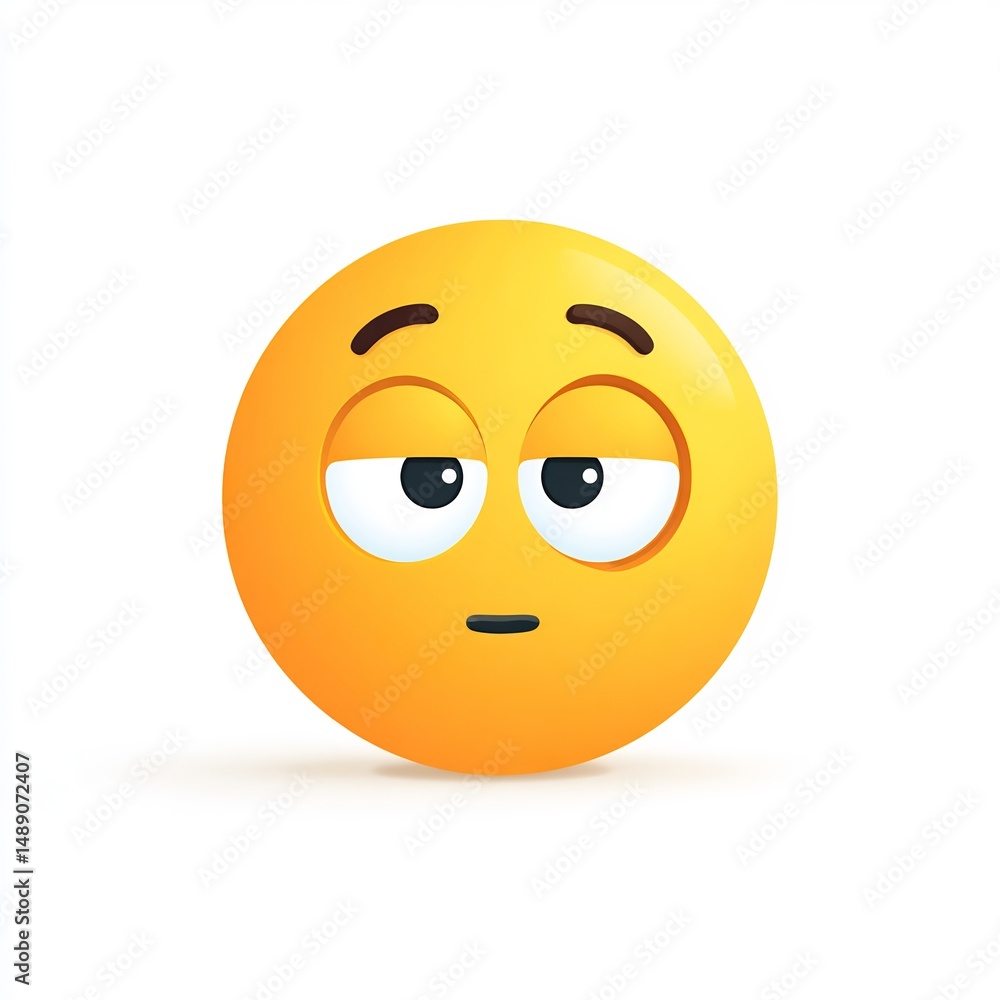 Fototapeta premium silly face with squinted eyes emoji