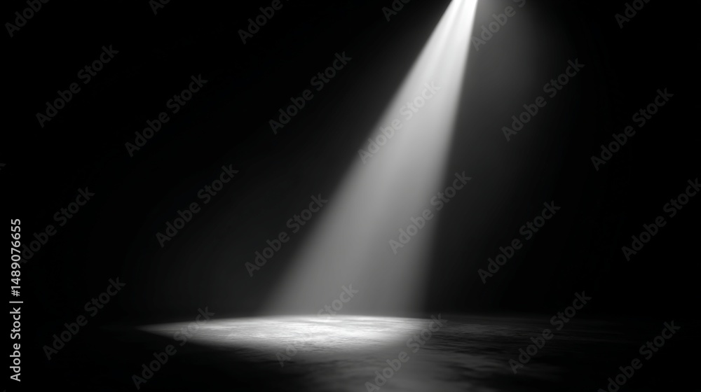 Obraz premium Spotlight on Dark Floor