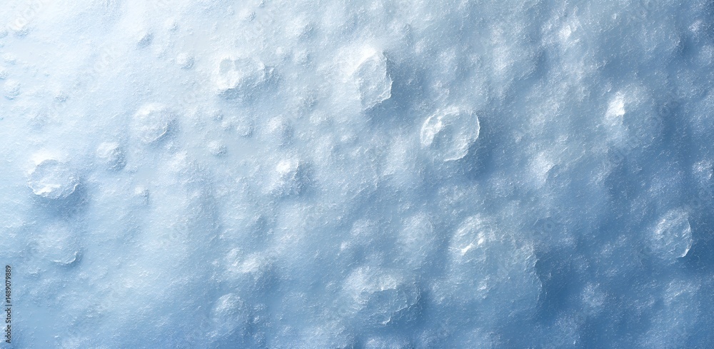 Fototapeta premium Close up texture of icy surface winter frost