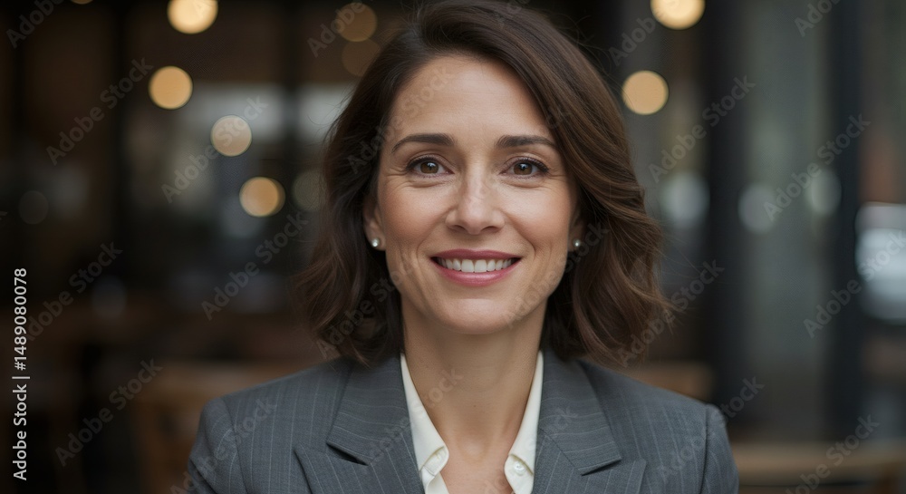 Portrait of confident business woman professional headshot in suit jacket Portrait of confident business woman professional headshot in suit jacket