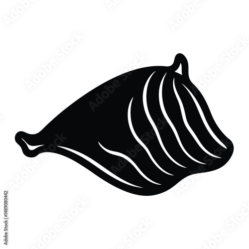 butcher element isolated tripe on white background