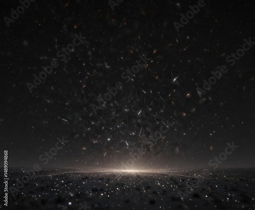 Millions of stars sparkle vibrantly against an inky black canvas ,  universe,  black, night sky