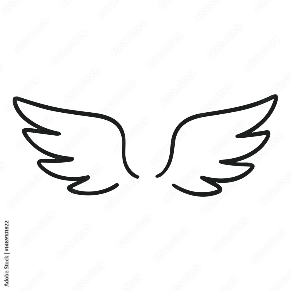 Obraz premium Doodle Wings