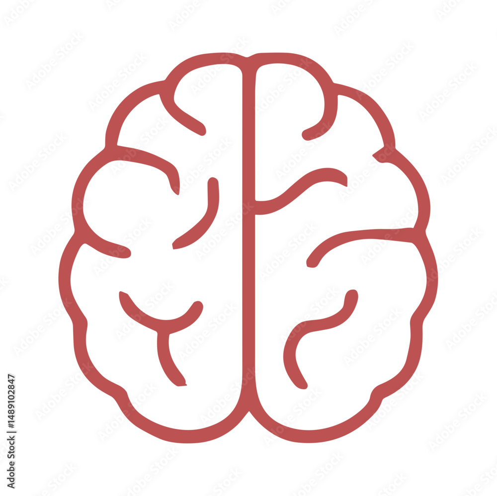 Obraz premium Human Brain Icon