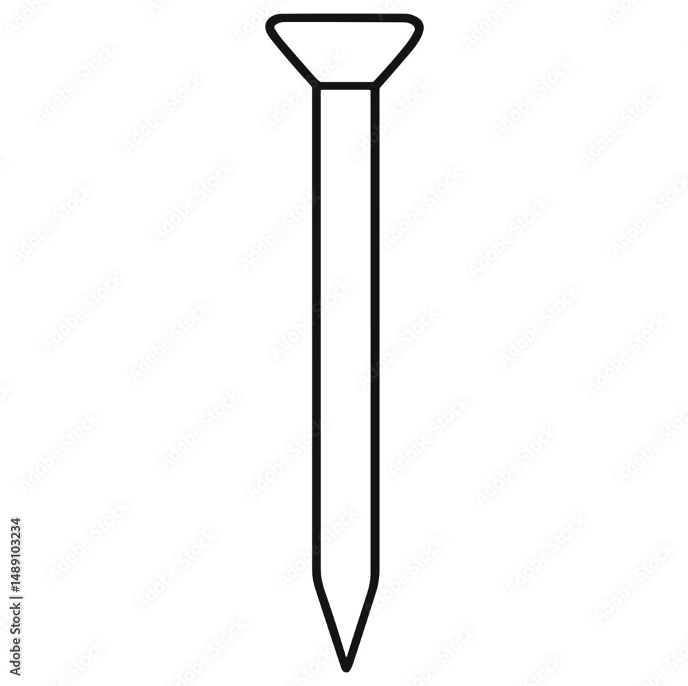 Nail Head Outline Nail Head Outline