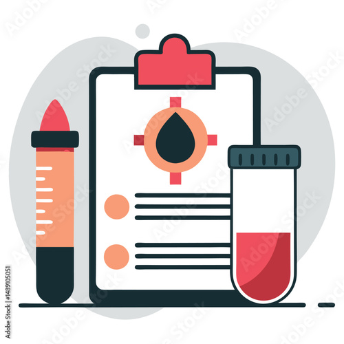 Visual Illustration of COVID-19 Blood Testing Procedure and Concept