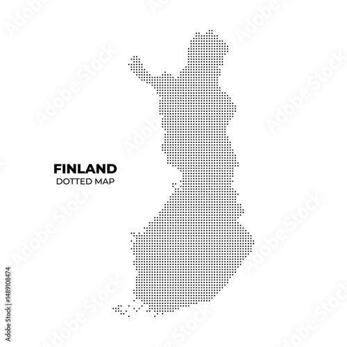 Dotted Map of Finland