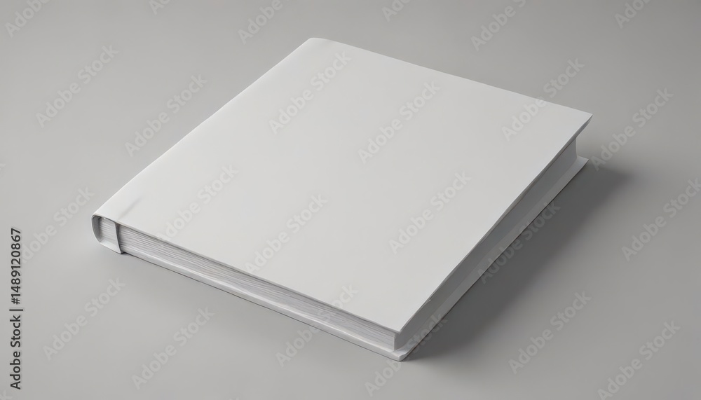 Clean, elegant blank book cover mockup, ideal for showcasing book designs , artwork, elegant Clean, elegant blank book cover mockup, ideal for showcasing book designs , artwork, elegant
