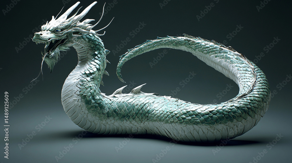 Fototapeta premium chinese dragon statue