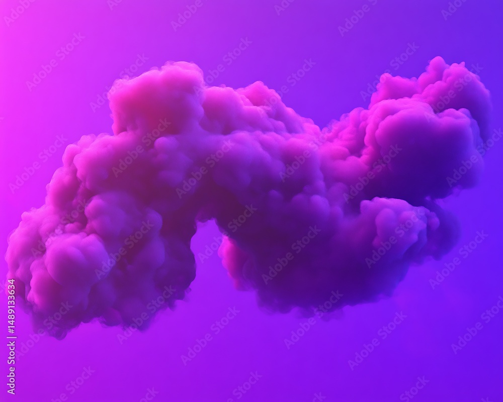 Abstract purple cloud shape Abstract purple cloud shape
