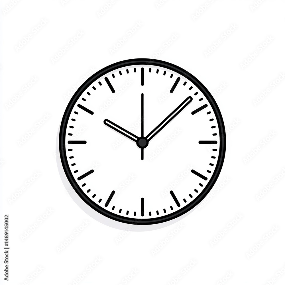 Minimalist Clock Showing Time Minimalist Clock Showing Time