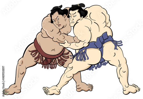 相撲-四つ相撲