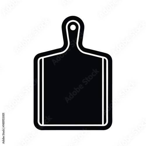 Kitchen cutting board silhouette icon design
