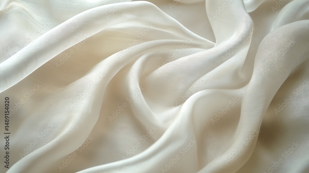 Obraz premium Cream fabric texture closeup