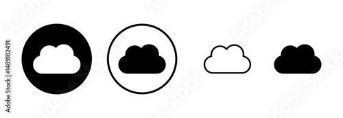 Cloud icon logo design. cloud sign and symbol