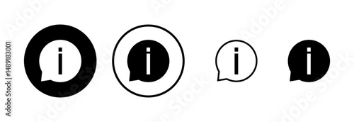 Information sign icon logo design. about us sign and symbol. question mark icon