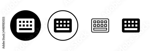 Keyboard icon logo design. keyboard sign and symbol
