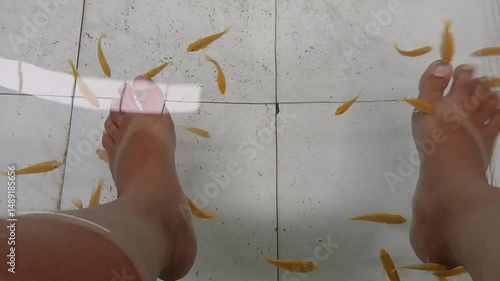 Fish therapy or ichthyotherapy or fish pedicure, is a skin treatment that uses small fish, such as Garra rufa fish, to eat dead skin cells on the feet.
