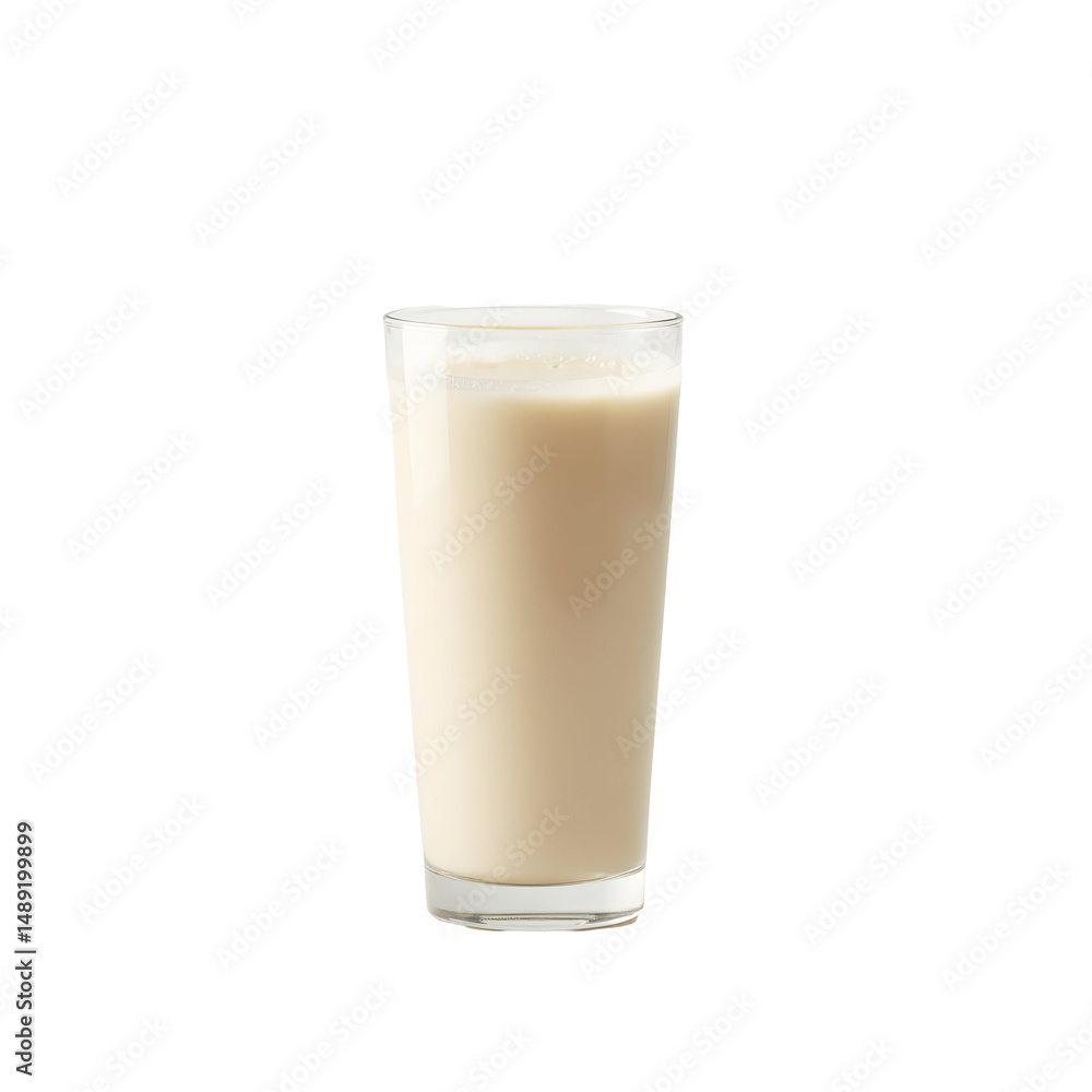 Elegant still life of a filled glass tumbler showcasing a creamy beverage against a minimalist setting Elegant still life of a filled glass tumbler showcasing a creamy beverage against a minimalist setting