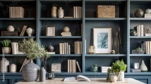 Zoom Background Image - Stylish Bookshelf Backdrop For Virtual Meetings And Zoom Backgrounds