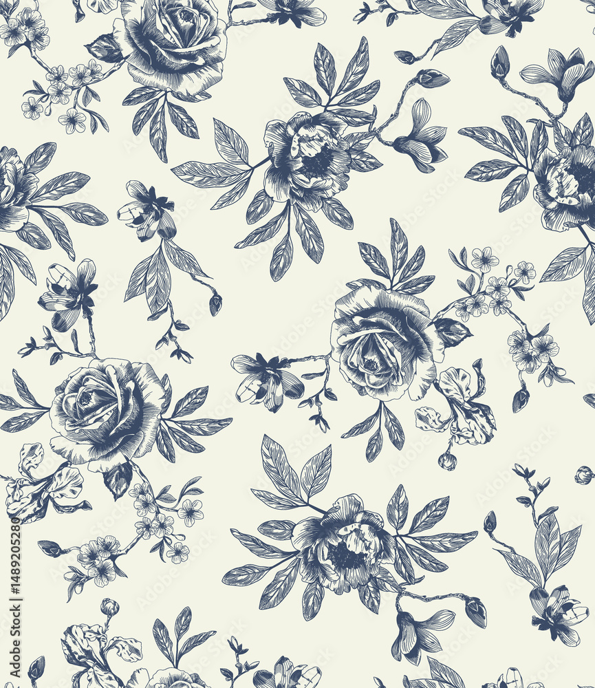 Obraz premium seamless floral pattern