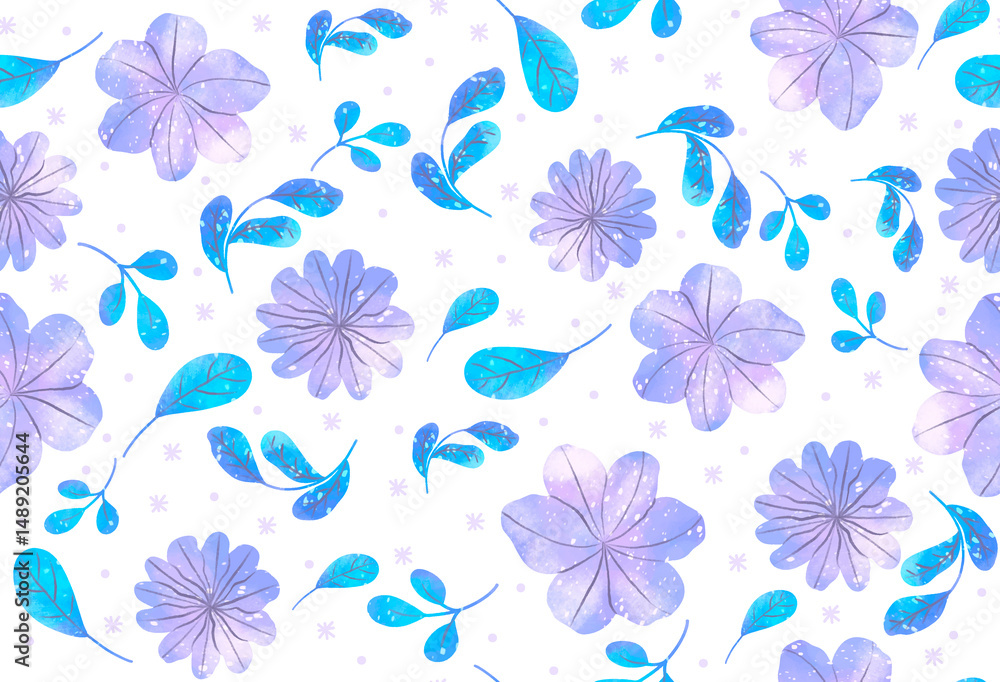 Fototapeta premium seamless pattern with flowers