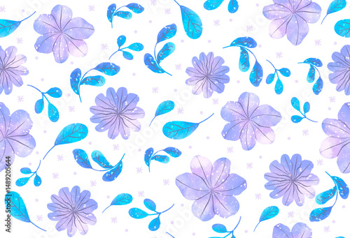 seamless pattern with flowers