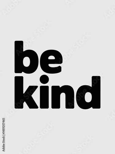 Be kind inspirational hand lettering inscription isolated on white background. Lettering quote about kindness for prints,cards,posters,apparel etc. Kindness motivational vector illustration 
