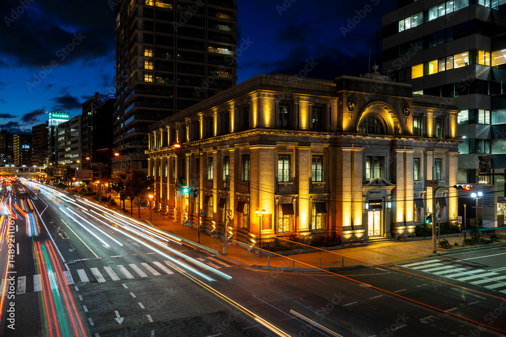 Fototapeta premium Night view of Kobe, a port city in Japan