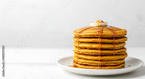 Wallpaper Mural Pumpkin muffin isolated on white background. American food Torontodigital.ca