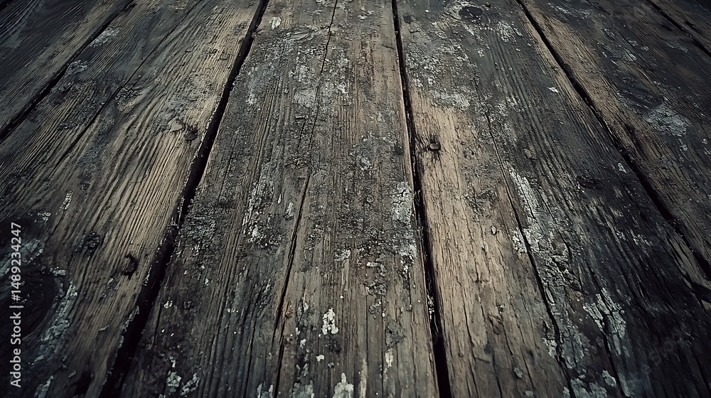Obraz premium Weathered wooden floor texture