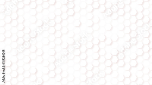 Hexagon white background. Geometric grid. Honeycomb texture. Texture bee comb grid. Flat vector illustration isolated on white background