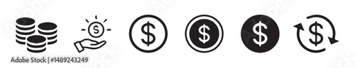 Financial Investment & Money Saving Icons | Budget, Income & Finance Vector Pack.vector illustration.