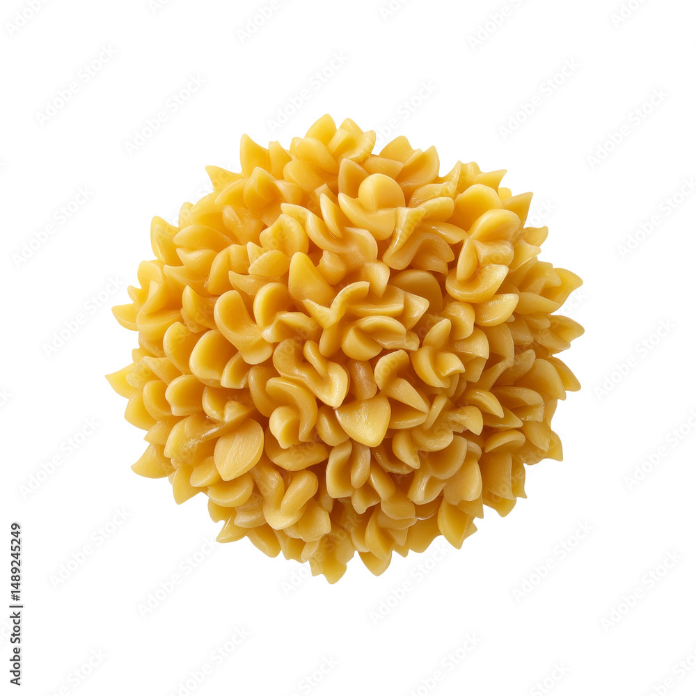 Close-up of a Flower-Shaped Pasta Arrangement Close-up of a Flower-Shaped Pasta Arrangement