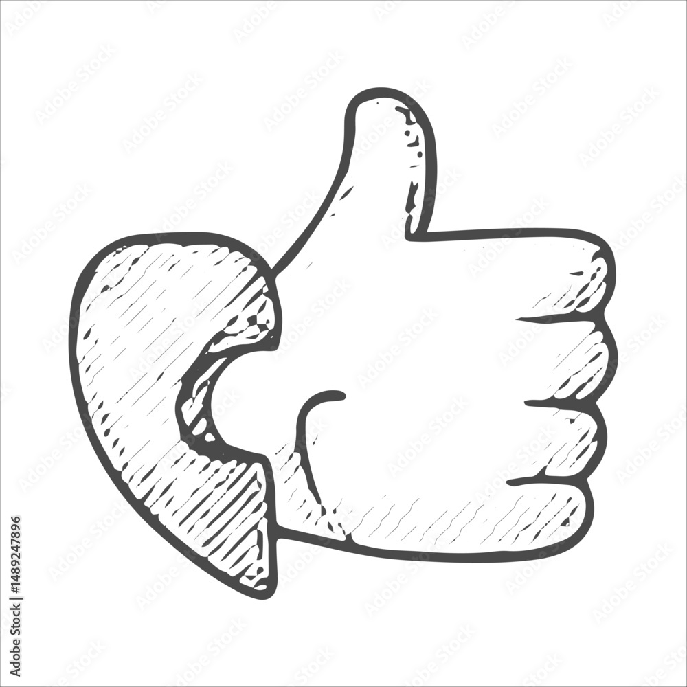 A hand-drawn A hand-drawn