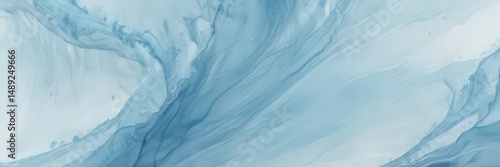 Wallpaper Mural Abstract light blue watercolor background, soft and smooth texture with flowing water-like effect ,  abstract,  subtle Torontodigital.ca
