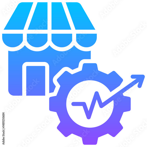Market Entry Strategy Icon