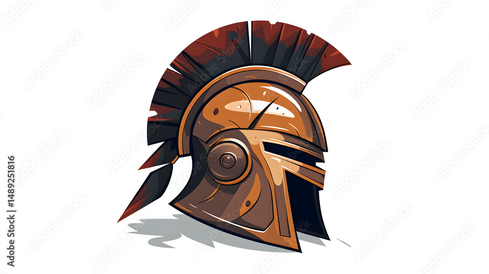Professional Gladiator Helmet Flat Vector Illustration Logo Icon for Branding and Marketing Professional Gladiator Helmet Flat Vector Illustration Logo Icon for Branding and Marketing