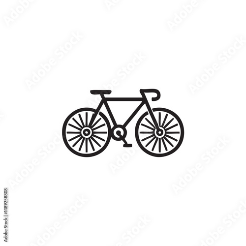bicycle isolated on white