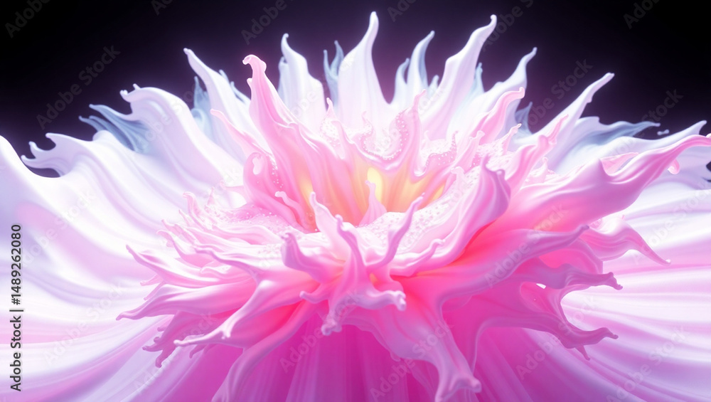 Fototapeta premium 3d abstract pink background minimalist