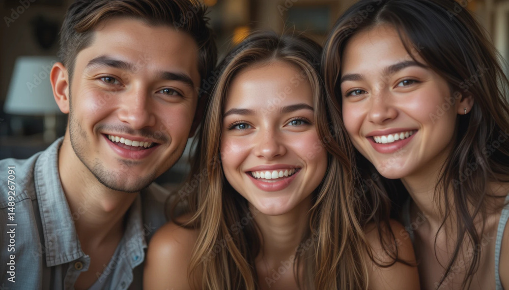 Fototapeta premium portrait of a happy family