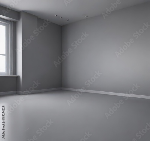 Wallpaper Mural Clean gradient grey room, perfect for showcasing items ,  muted colours,  showcase,  backdrop Torontodigital.ca