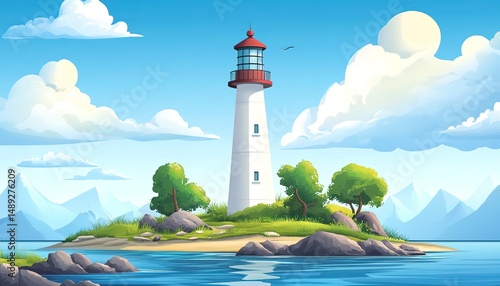 lighthouse vector illustration