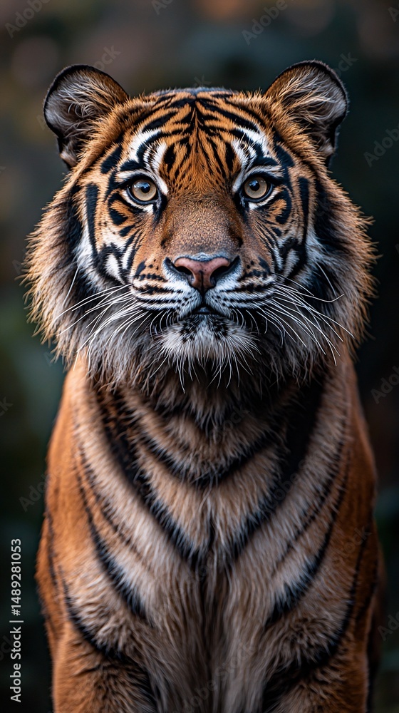 Fototapeta premium Tiger portrait, close-up view