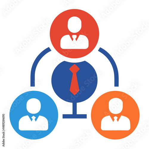 Referrals, reference, meeting icon vector image. Can also be used for admin dashboard. 