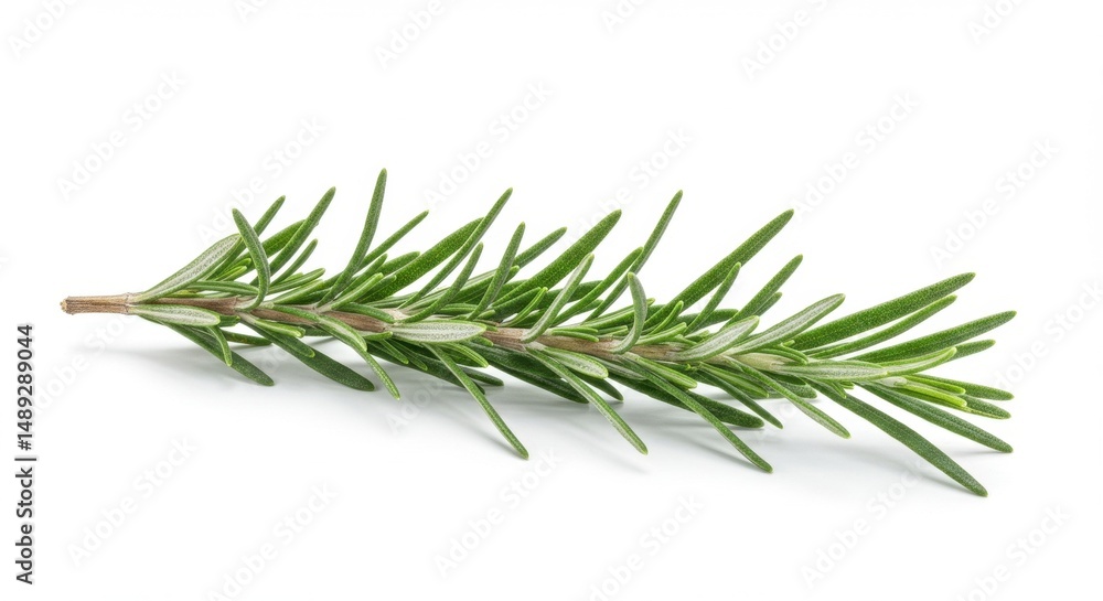Fototapeta premium Rosemary sprig isolated on white background