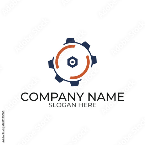vector design elements for your company logo, gear logo. modern logo design, business corporate template. gear pictorial logo.