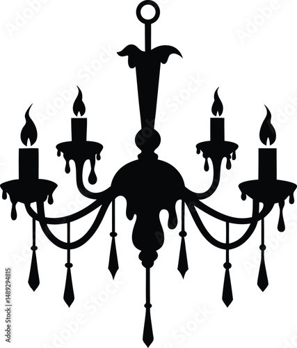 chandelier vector illustration