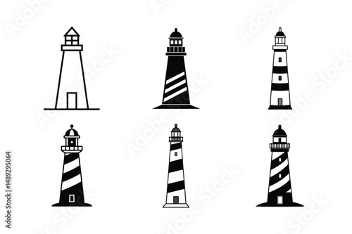 Highly Detailed 3d Lighthouse Vector Design