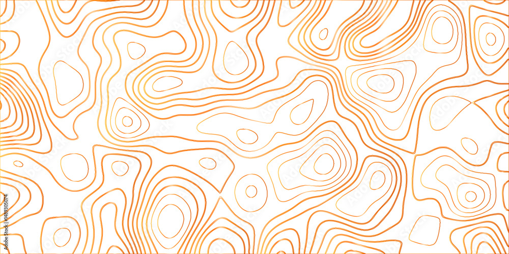 Obraz premium Topographic canyon geometric map relief texture with curved layers and shadow .Abstract geometric topographic contour map background. Panorama view gradient multicolor wave curve . 